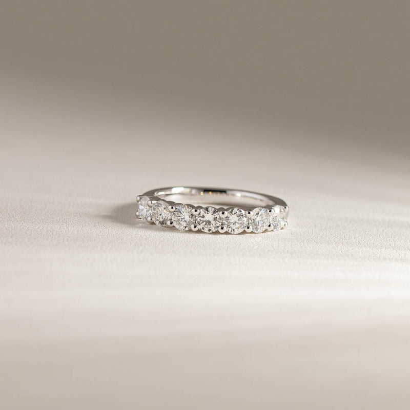 18ct White Gold 1.32ct Diamond Panorama Ring-Ring-Walker & Hall