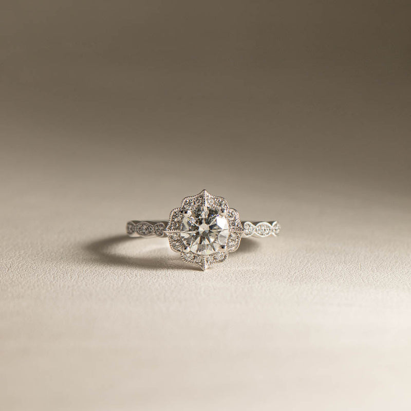 18ct White Gold 1.00ct Diamond Paramount Ring-Ring-Walker & Hall
