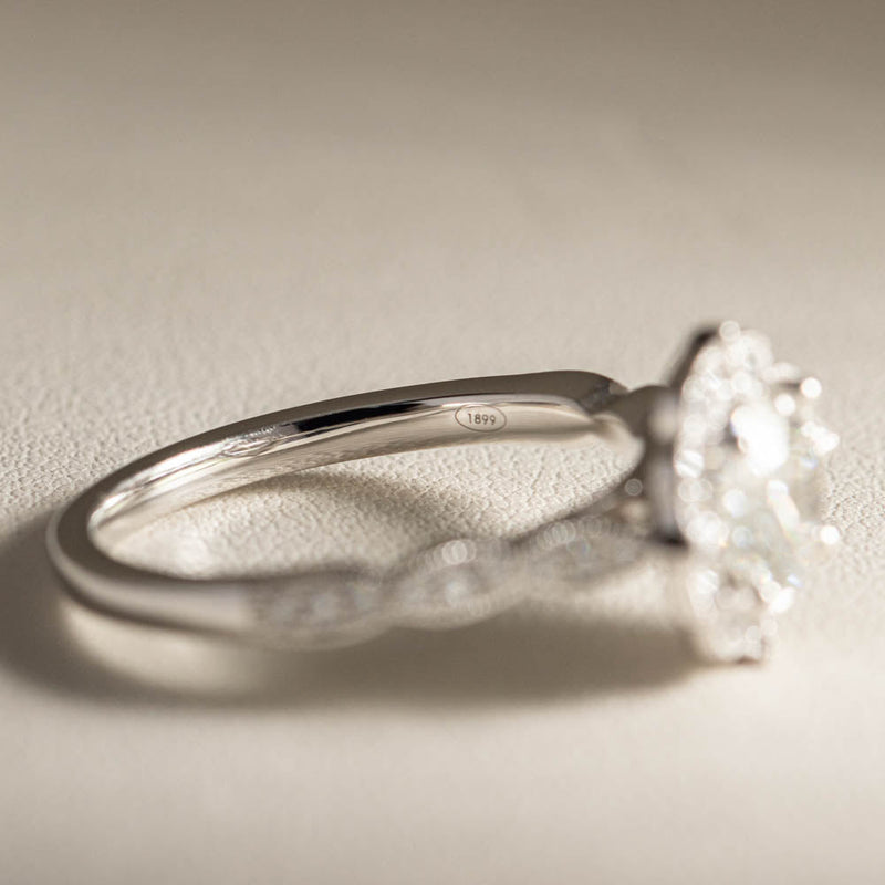 18ct White Gold 1.00ct Diamond Paramount Ring-Ring-Walker & Hall
