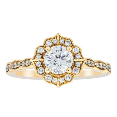 18ct Yellow Gold .59ct Diamond Paramount Ring-Ring-Walker & Hall