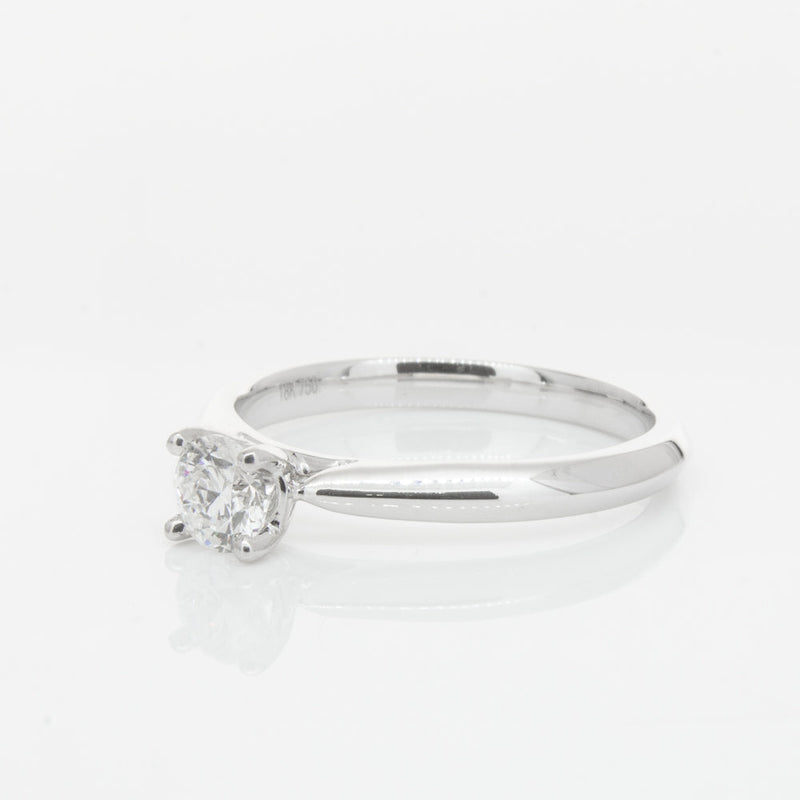 18ct White Gold .42ct Diamond Venetian Ring-Ring-Walker & Hall