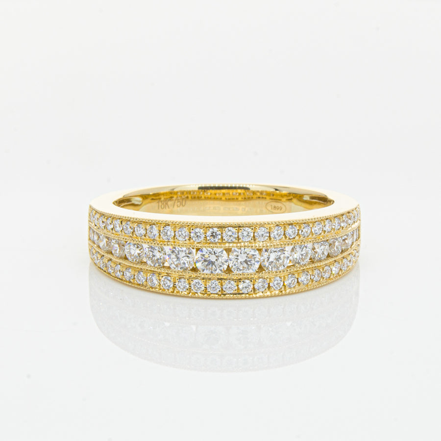 18ct Yellow Gold Diamond Ring-Ring-Walker & Hall