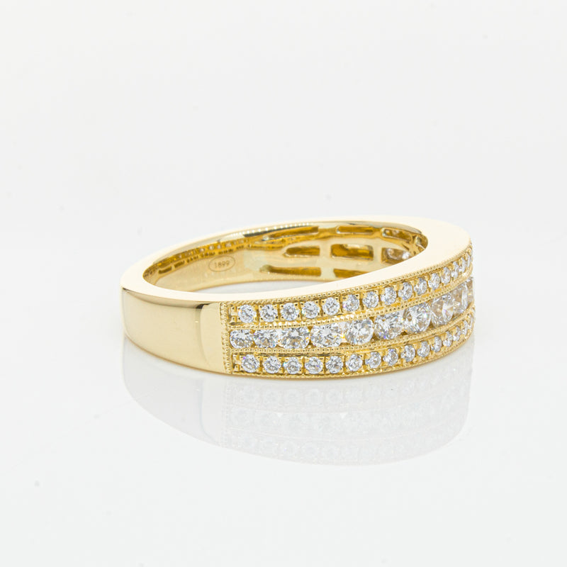 18ct Yellow Gold Diamond Ring-Ring-Walker & Hall
