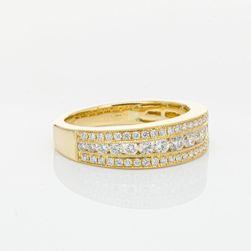 18ct Yellow Gold Diamond Ring-Ring-Walker & Hall