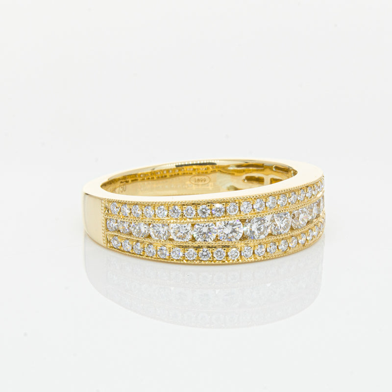 18ct Yellow Gold Diamond Ring-Ring-Walker & Hall