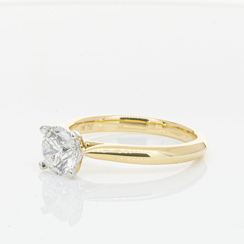 18ct Yellow Gold 1.00ct Diamond Venetian Ring-Ring-Walker & Hall