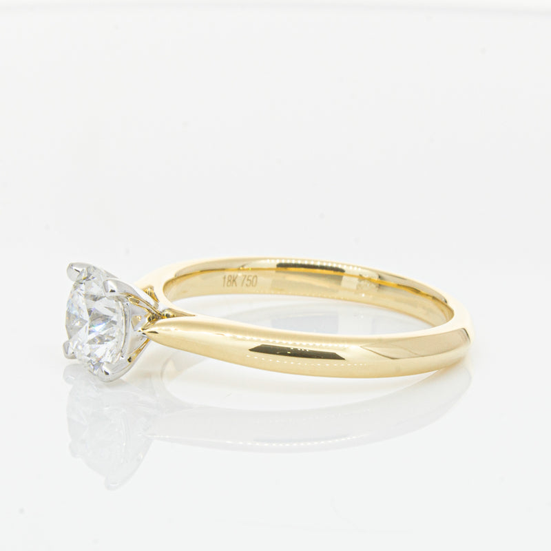 18ct Yellow Gold 1.00ct Diamond Venetian Ring-Ring-Walker & Hall