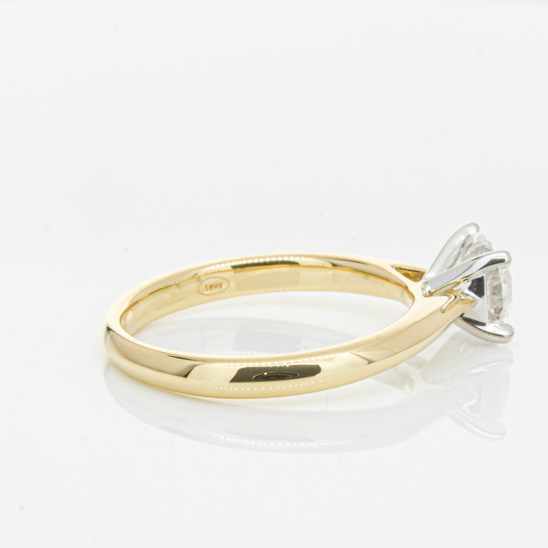 18ct Yellow Gold 1.00ct Diamond Venetian Ring-Ring-Walker & Hall