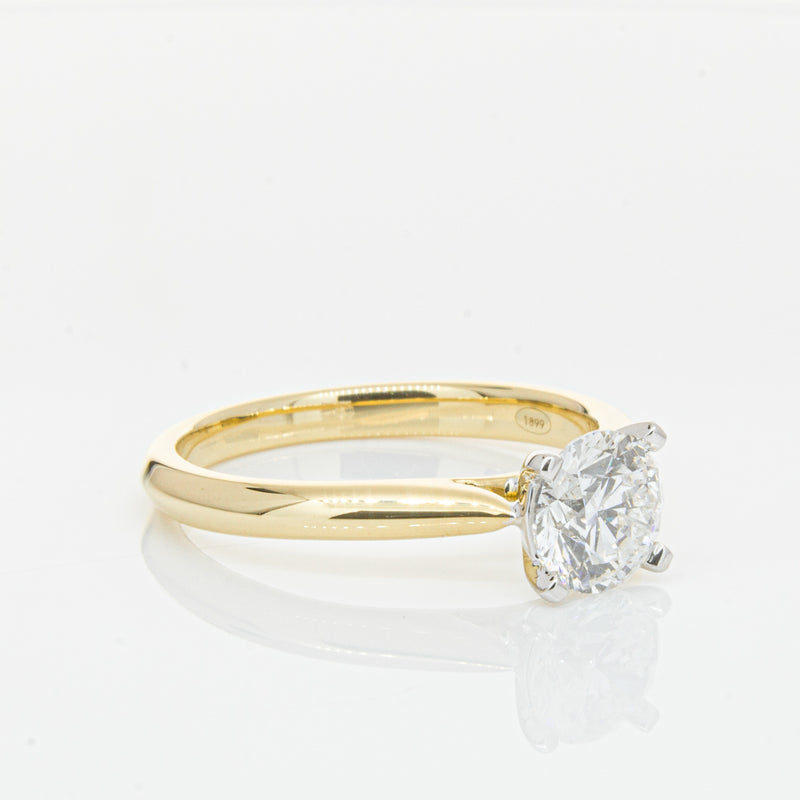 18ct Yellow Gold 1.00ct Diamond Venetian Ring-Ring-Walker & Hall