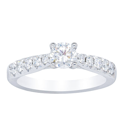 18ct White Gold .50ct Diamond Phoenix Ring-Ring-Walker & Hall