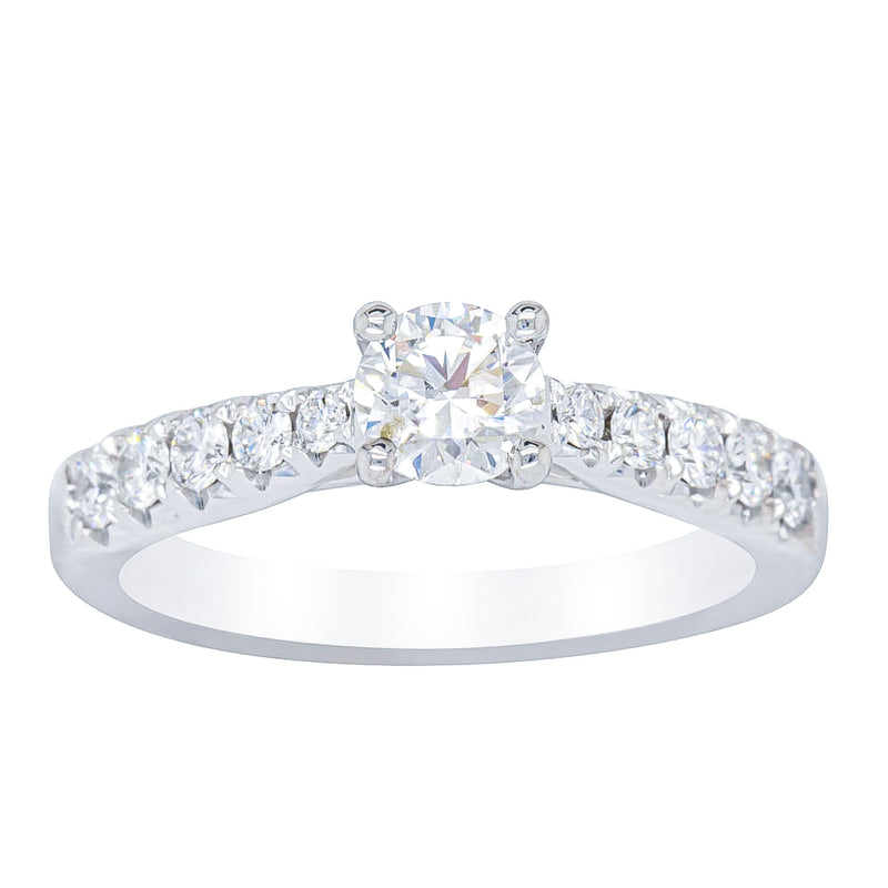 18ct White Gold .50ct Diamond Phoenix Ring-Ring-Walker & Hall