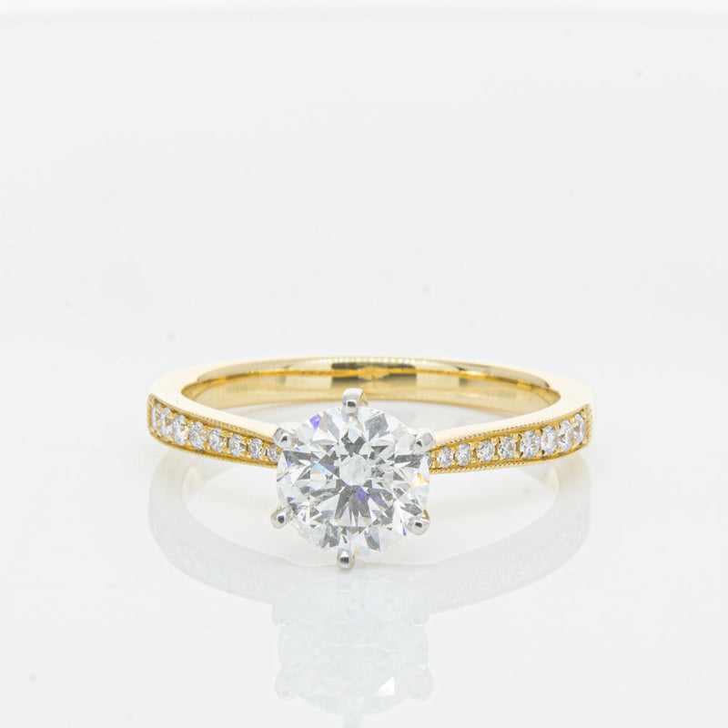 18ct Yellow Gold 1.00ct Diamond Zenith Ring-Ring-Walker & Hall