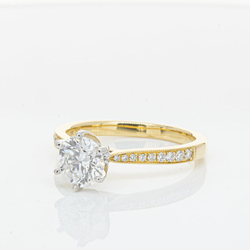 18ct Yellow Gold 1.00ct Diamond Zenith Ring-Ring-Walker & Hall