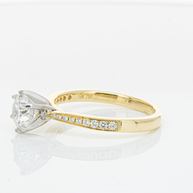 18ct Yellow Gold 1.00ct Diamond Zenith Ring-Ring-Walker & Hall
