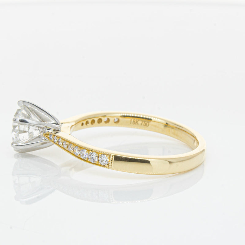 18ct Yellow Gold 1.00ct Diamond Zenith Ring-Ring-Walker & Hall