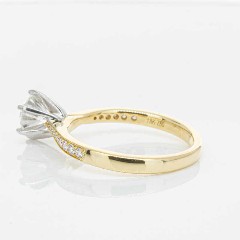 18ct Yellow Gold 1.00ct Diamond Zenith Ring-Ring-Walker & Hall