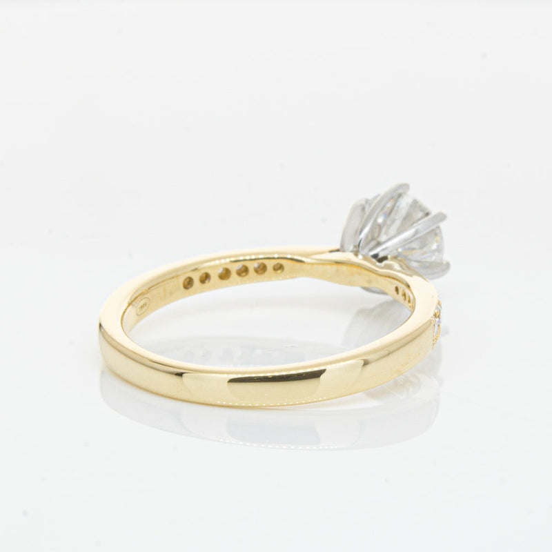 18ct Yellow Gold 1.00ct Diamond Zenith Ring-Ring-Walker & Hall