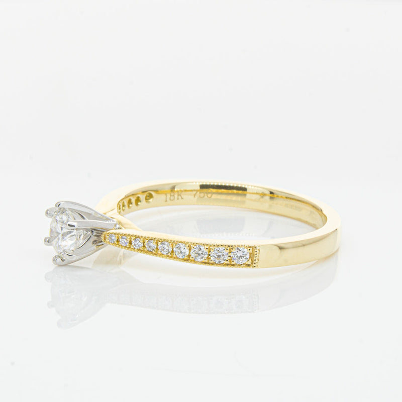 18ct Yellow Gold .32ct Diamond Zenith Ring-Ring-Walker & Hall