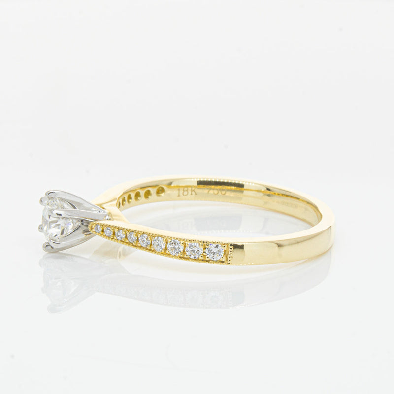 18ct Yellow Gold .32ct Diamond Zenith Ring-Ring-Walker & Hall