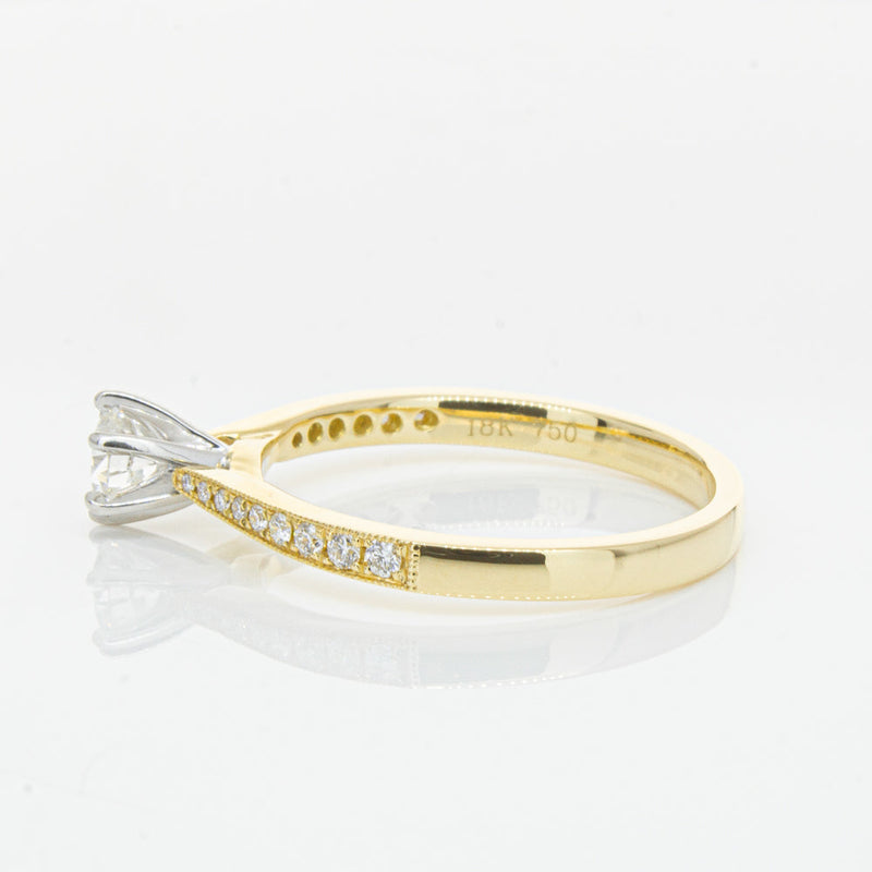 18ct Yellow Gold .32ct Diamond Zenith Ring-Ring-Walker & Hall