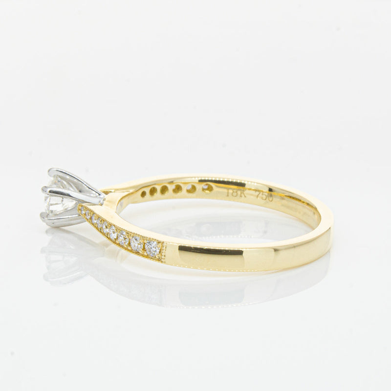 18ct Yellow Gold .32ct Diamond Zenith Ring-Ring-Walker & Hall