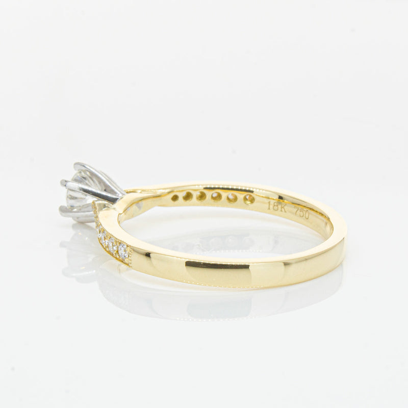 18ct Yellow Gold .32ct Diamond Zenith Ring-Ring-Walker & Hall