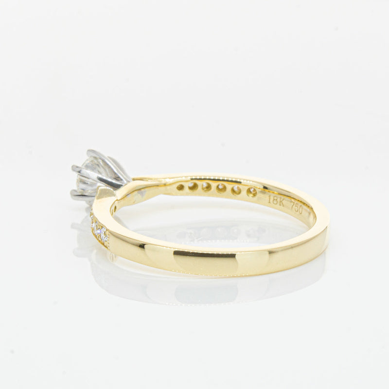 18ct Yellow Gold .32ct Diamond Zenith Ring-Ring-Walker & Hall