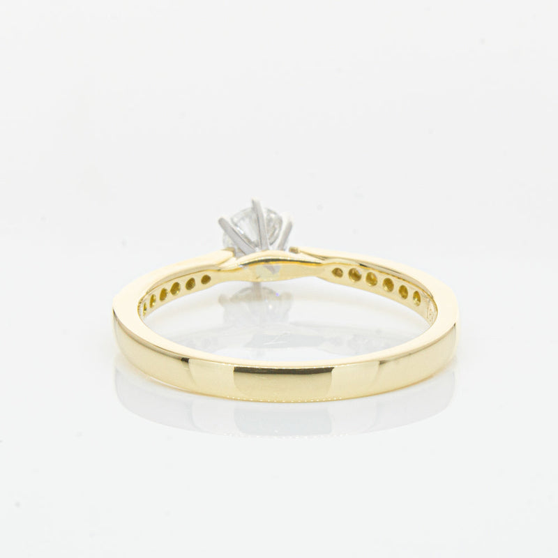 18ct Yellow Gold .32ct Diamond Zenith Ring-Ring-Walker & Hall