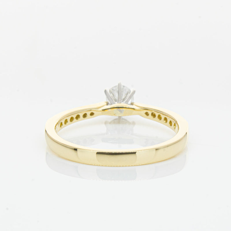 18ct Yellow Gold .32ct Diamond Zenith Ring-Ring-Walker & Hall