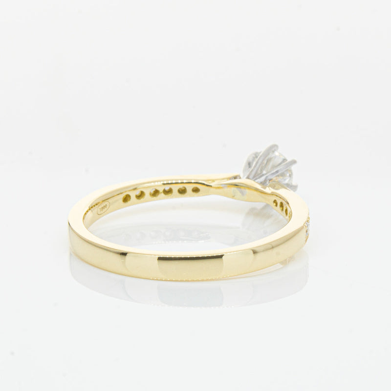 18ct Yellow Gold .32ct Diamond Zenith Ring-Ring-Walker & Hall