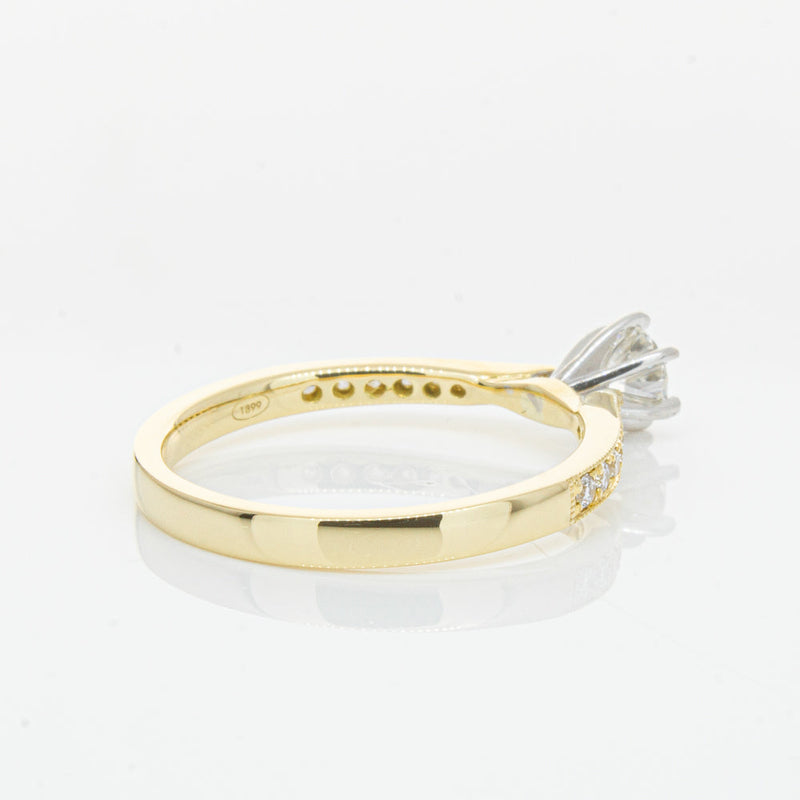 18ct Yellow Gold .32ct Diamond Zenith Ring-Ring-Walker & Hall