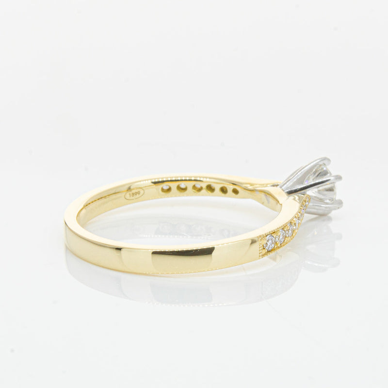 18ct Yellow Gold .32ct Diamond Zenith Ring-Ring-Walker & Hall