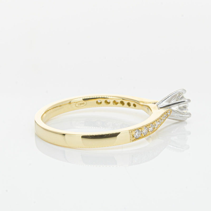 18ct Yellow Gold .32ct Diamond Zenith Ring-Ring-Walker & Hall