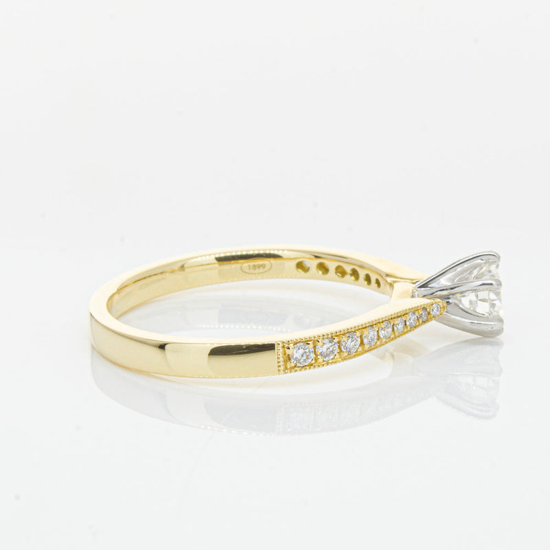 18ct Yellow Gold .32ct Diamond Zenith Ring-Ring-Walker & Hall