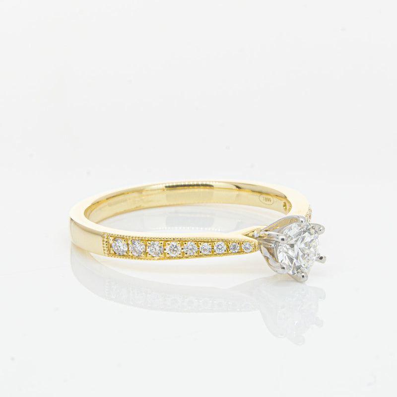 18ct Yellow Gold .32ct Diamond Zenith Ring-Ring-Walker & Hall