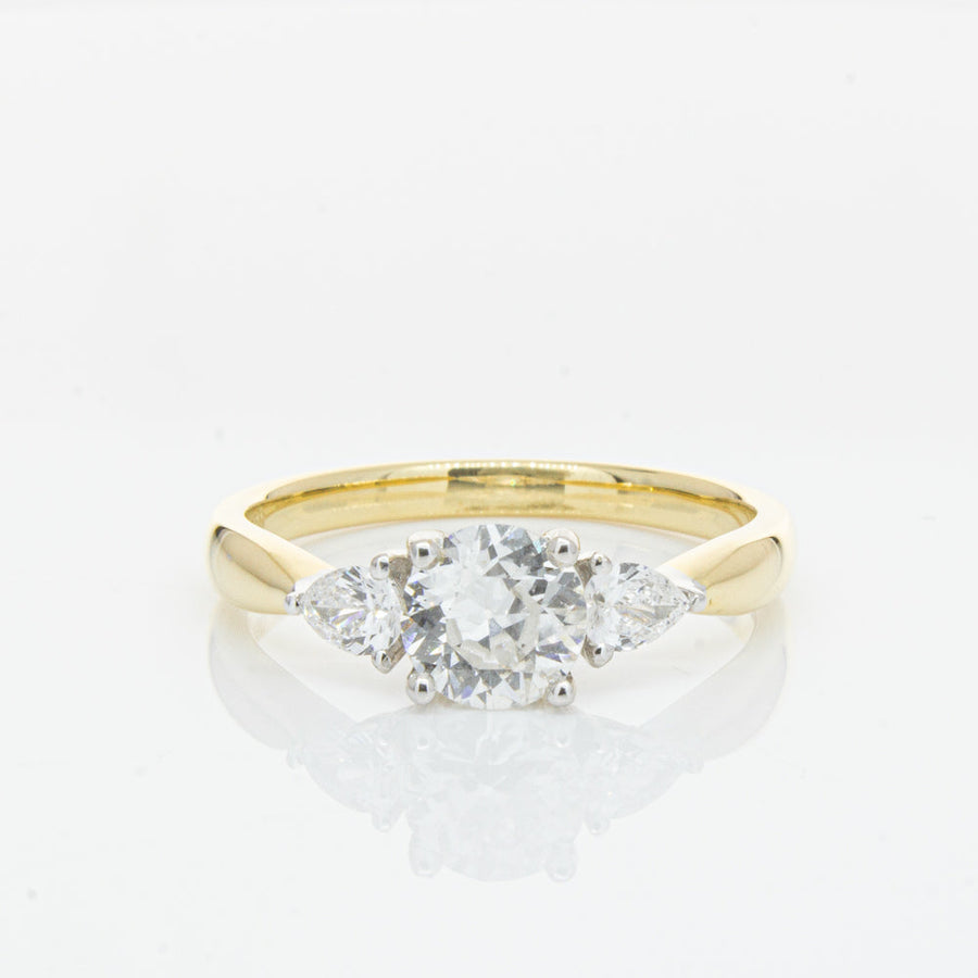 18ct Yellow Gold .70ct Diamond Elysian Ring-Ring-Walker & Hall