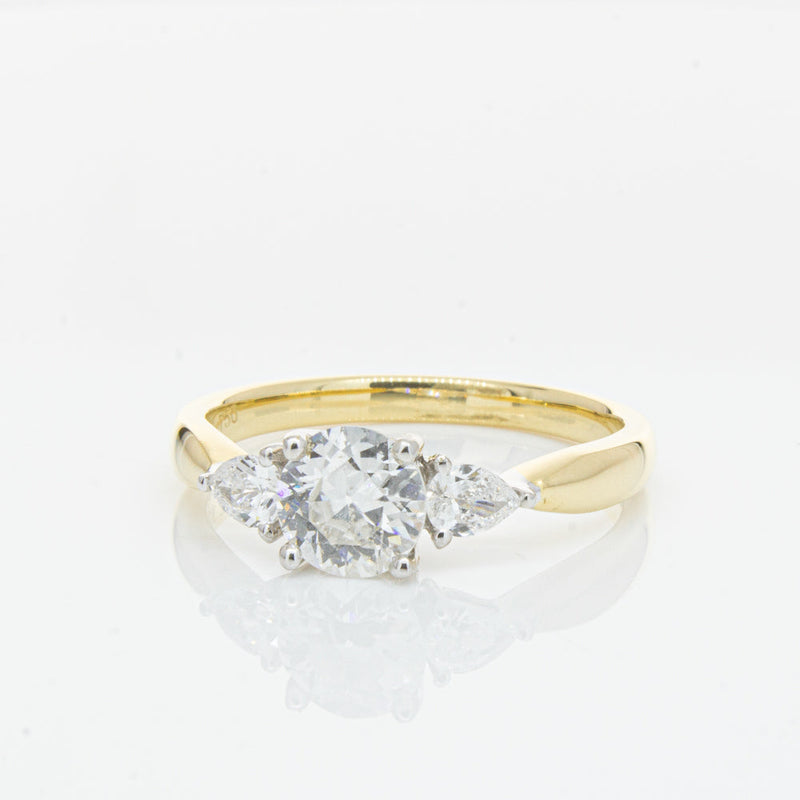 18ct Yellow Gold .70ct Diamond Elysian Ring-Ring-Walker & Hall