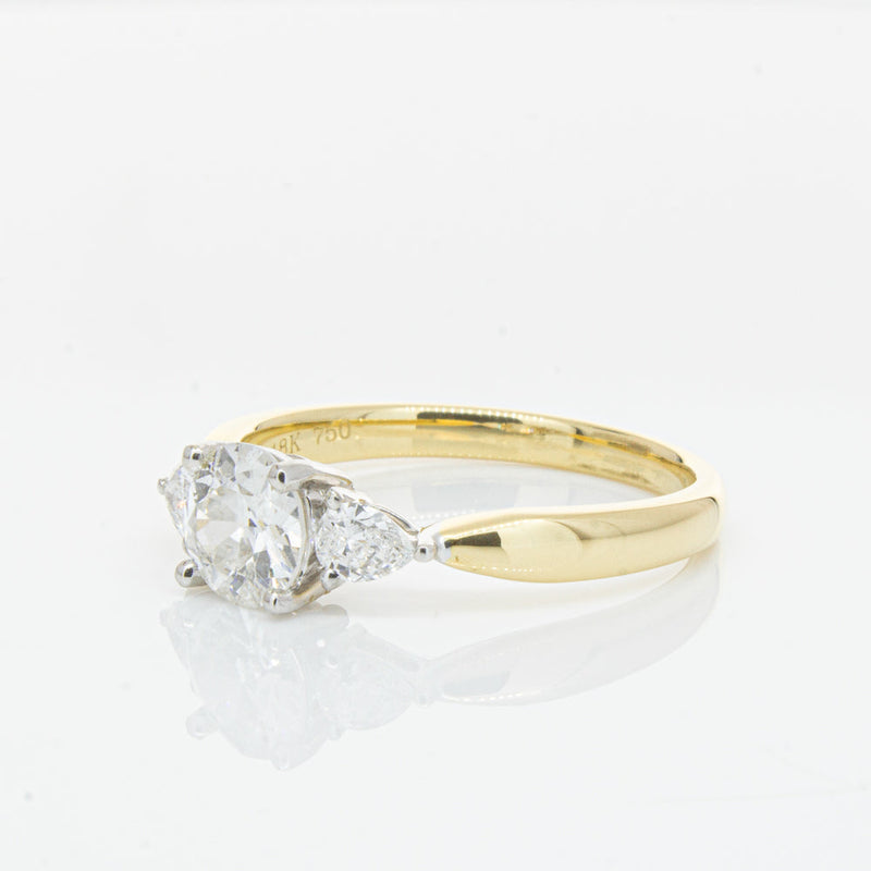 18ct Yellow Gold .70ct Diamond Elysian Ring-Ring-Walker & Hall