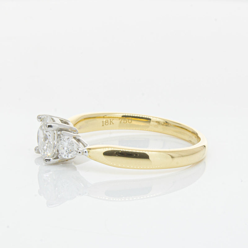18ct Yellow Gold .70ct Diamond Elysian Ring-Ring-Walker & Hall
