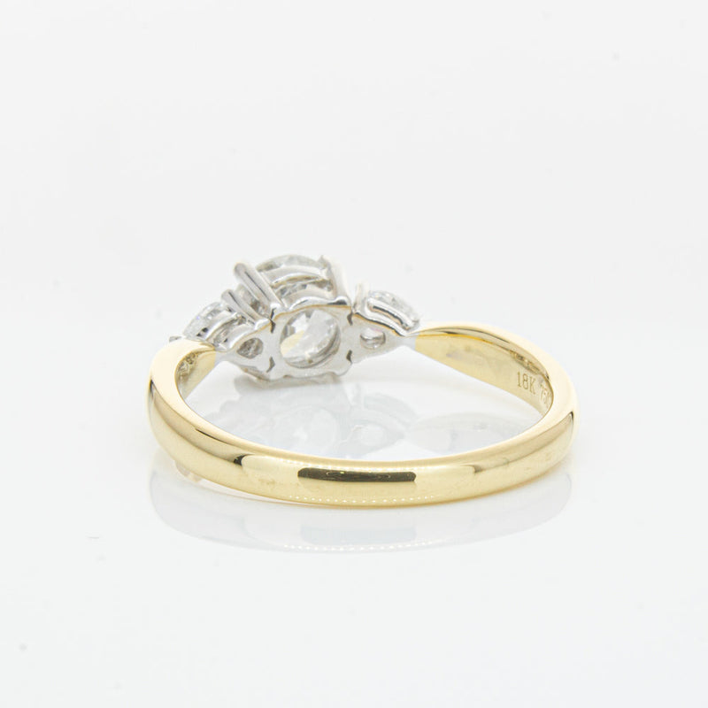 18ct Yellow Gold .70ct Diamond Elysian Ring-Ring-Walker & Hall