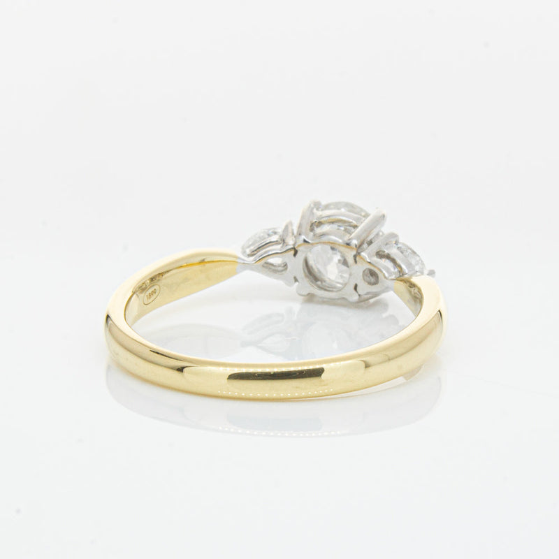 18ct Yellow Gold .70ct Diamond Elysian Ring-Ring-Walker & Hall