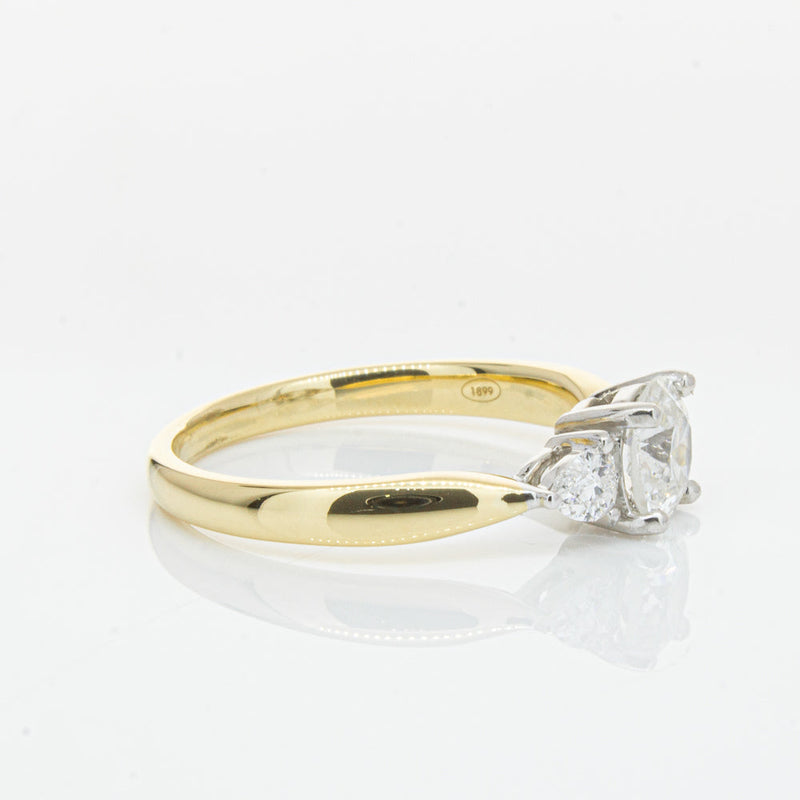 18ct Yellow Gold .70ct Diamond Elysian Ring-Ring-Walker & Hall