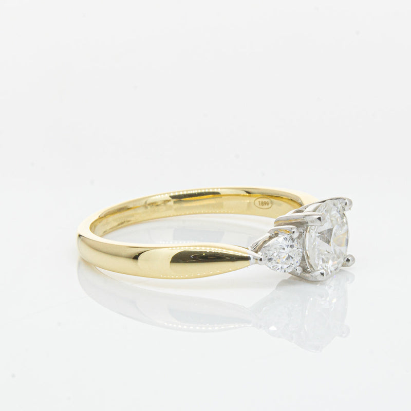 18ct Yellow Gold .70ct Diamond Elysian Ring-Ring-Walker & Hall