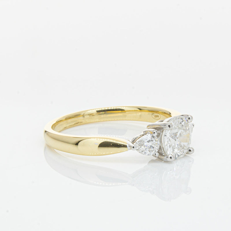 18ct Yellow Gold .70ct Diamond Elysian Ring-Ring-Walker & Hall