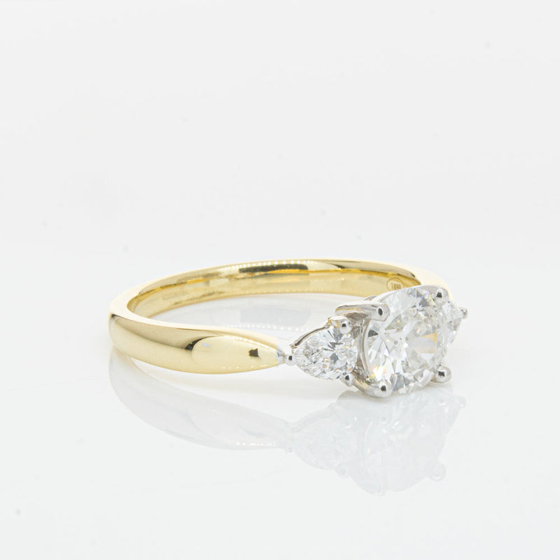 18ct Yellow Gold .70ct Diamond Elysian Ring-Ring-Walker & Hall