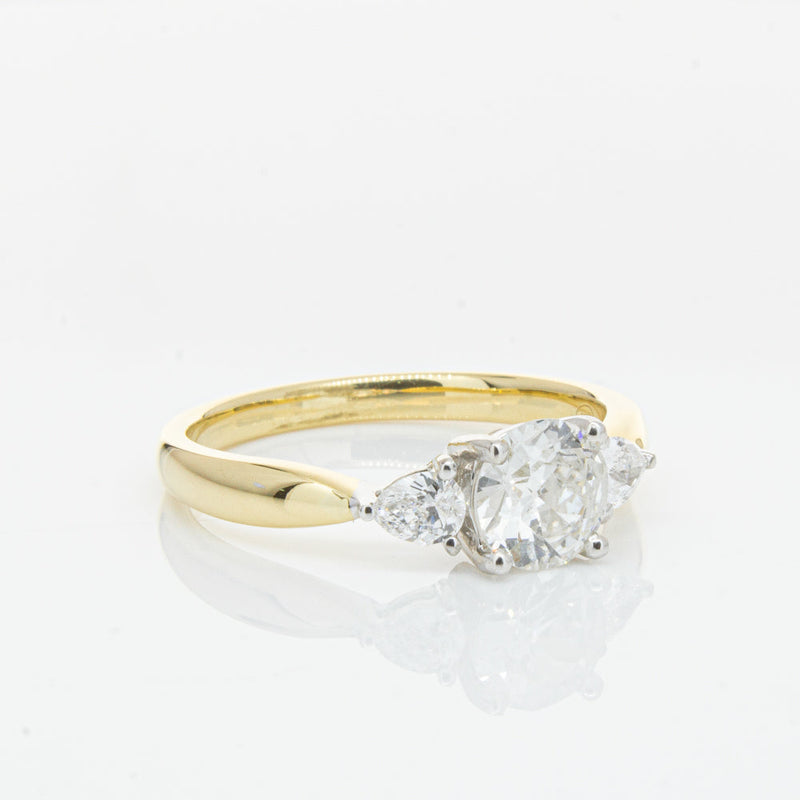 18ct Yellow Gold .70ct Diamond Elysian Ring-Ring-Walker & Hall