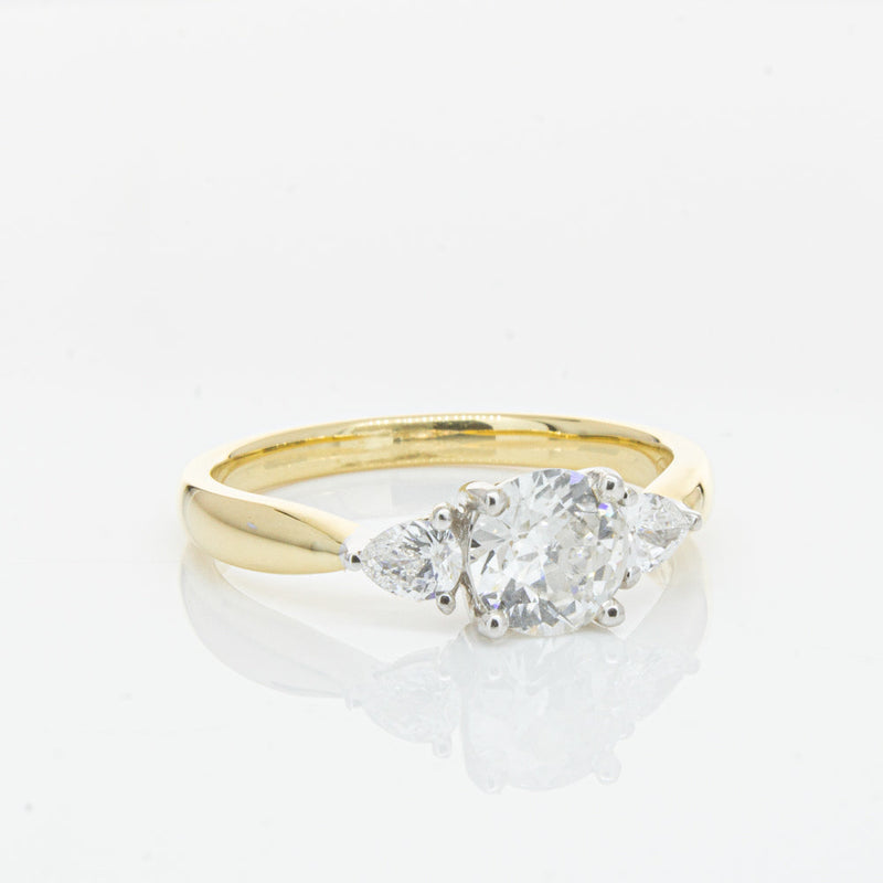 18ct Yellow Gold .70ct Diamond Elysian Ring-Ring-Walker & Hall