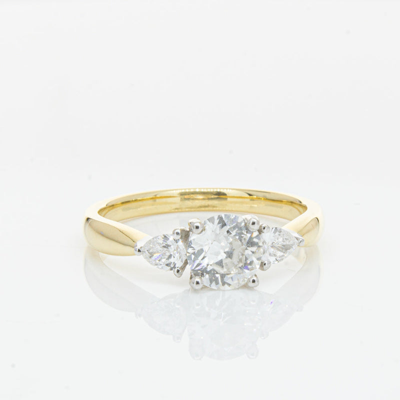 18ct Yellow Gold .70ct Diamond Elysian Ring-Ring-Walker & Hall