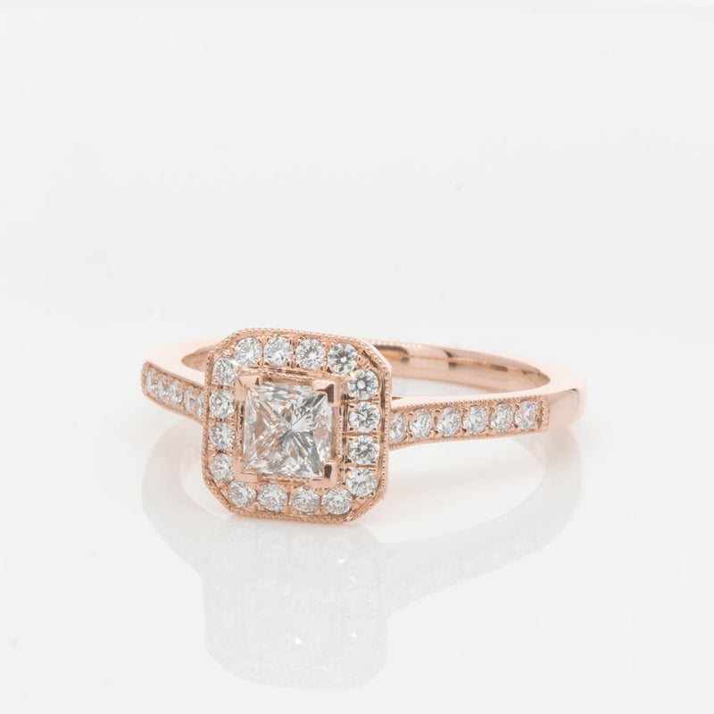 18ct Rose Gold .40ct Diamond Mandalay Ring-Ring-Walker & Hall