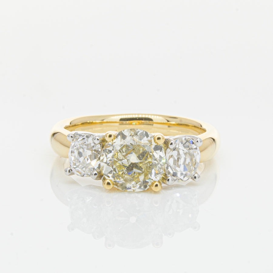 18ct Yellow Gold Diamond Ring-Ring-Walker & Hall
